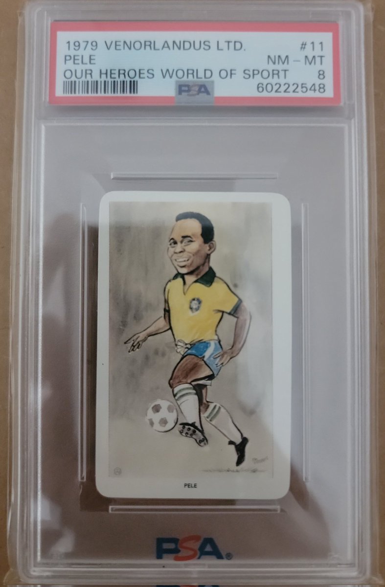 BBaddBreaks's tweet photo. #TSSS Tuesday Soccer Stack Sale tonight at 5PM.

Giveaway: 1979 Venorlandus Pele PSA 8

To be eligible,  You MUST:

1️⃣ Retweet this tweet!

2️⃣ Follow Me and my fellow #TSSS sellers - @GrizzlesCards @wmr18 @momolas

3️⃣ Meet the $10 stack minimum during my sale.

Sneak Preview: https://t.co/oInLiyjACu