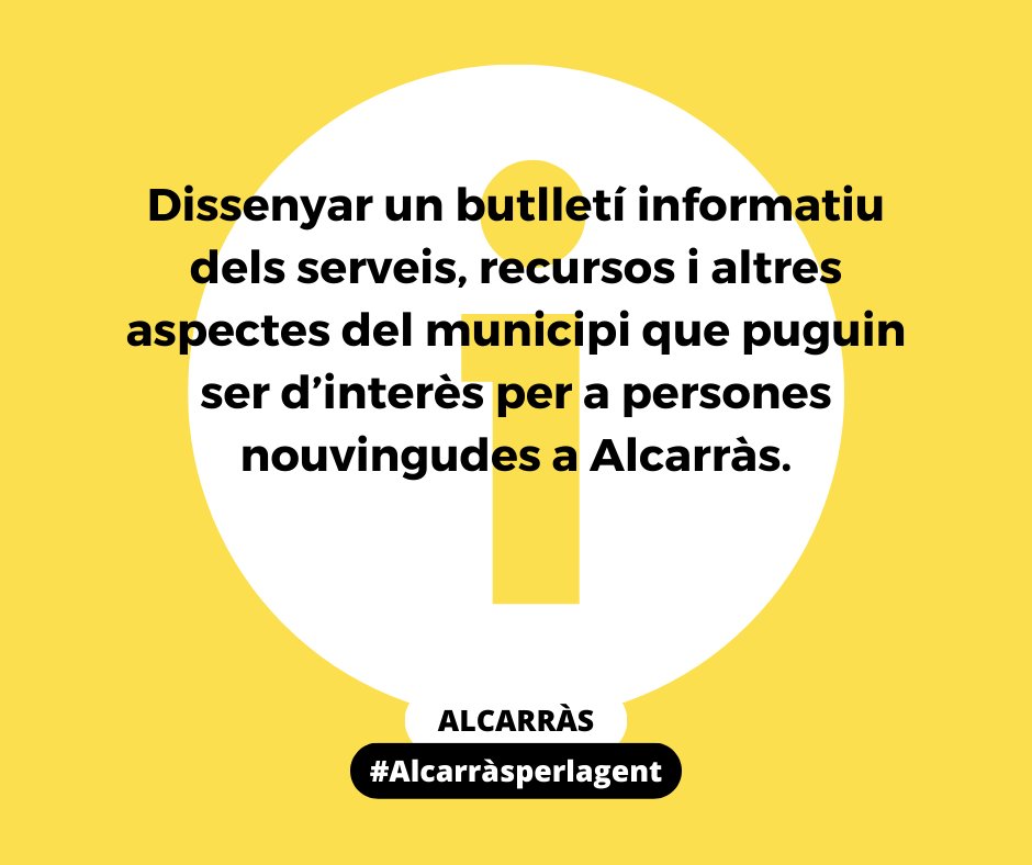 ▶️ EL NOSTRE PROGRAMA: bit.ly/ercalcarras En ell hi trobaràs el projecte de poble en què creiem ✊.