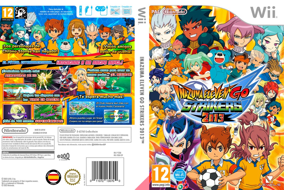 ¡Carátula en español de Inazuma Eleven GO Strikers 2013! 🇪🇸 Sentimos compartirla tan tarde, pero literalmente nos olvidamos de ella, no os vamos a mentir. ➡️drive.google.com/file/d/1TOrOpz…