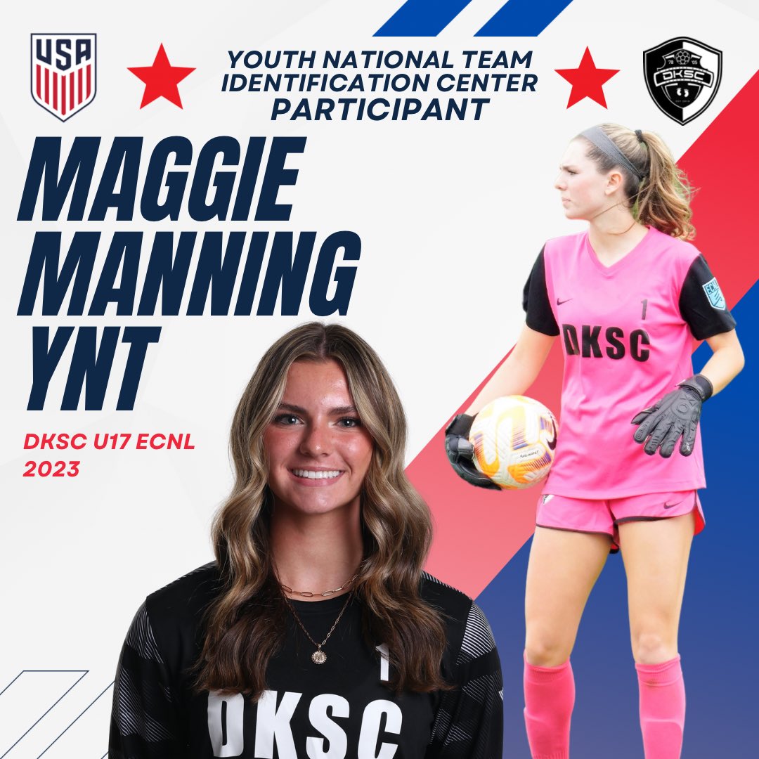 Congratulations to @maggie_m18 on her invite to the @USYNT Spring 2023 YNT Identification Center.  We are proud of you!  #dkscproud #beapro @DKSC_official @TopDrawerSoccer @ImYouthSoccer @TheSoccerWire @ECNLgirls @EcnlTexas