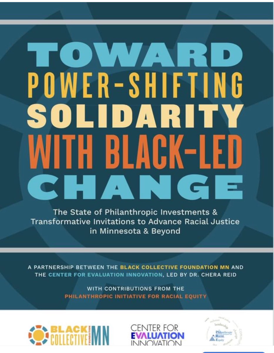 MNBlackCF's tweet photo. Happening now! #Blackledchange “Black-led change is the way. This report provides the data and invitations for power shifting solidarity WITH Black people and communities across MN and the nation” 
Cc: @Eval_Innovation #Philanthropyforracialequity https://t.co/zSnmGnxKPm
