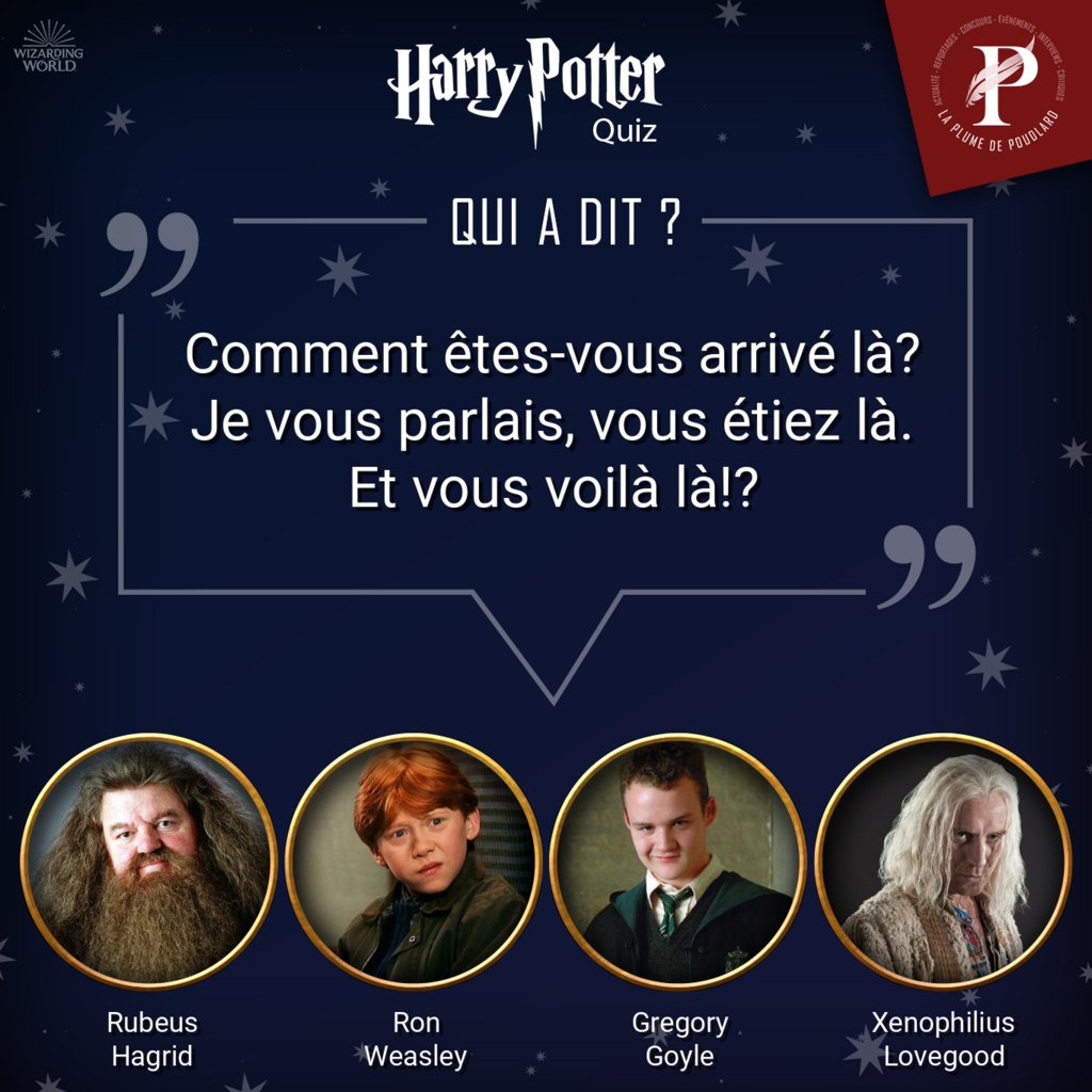 LaPlumePoudlard's tweet photo. [Harry Potter Quiz - Qui a dit ?]

Quel personnage à dit la phrase dans l'image ? 
A vous de jouer !

Rendez-vous demain en story Insta et Facebook pour découvrir la réponse !

#HarryPotter #QuiADit #Quiz #JKRowling #OnJoueEnsemble #WizardingWorld #LaPlumeDePoudlard https://t.co/dFwcR8fS2H