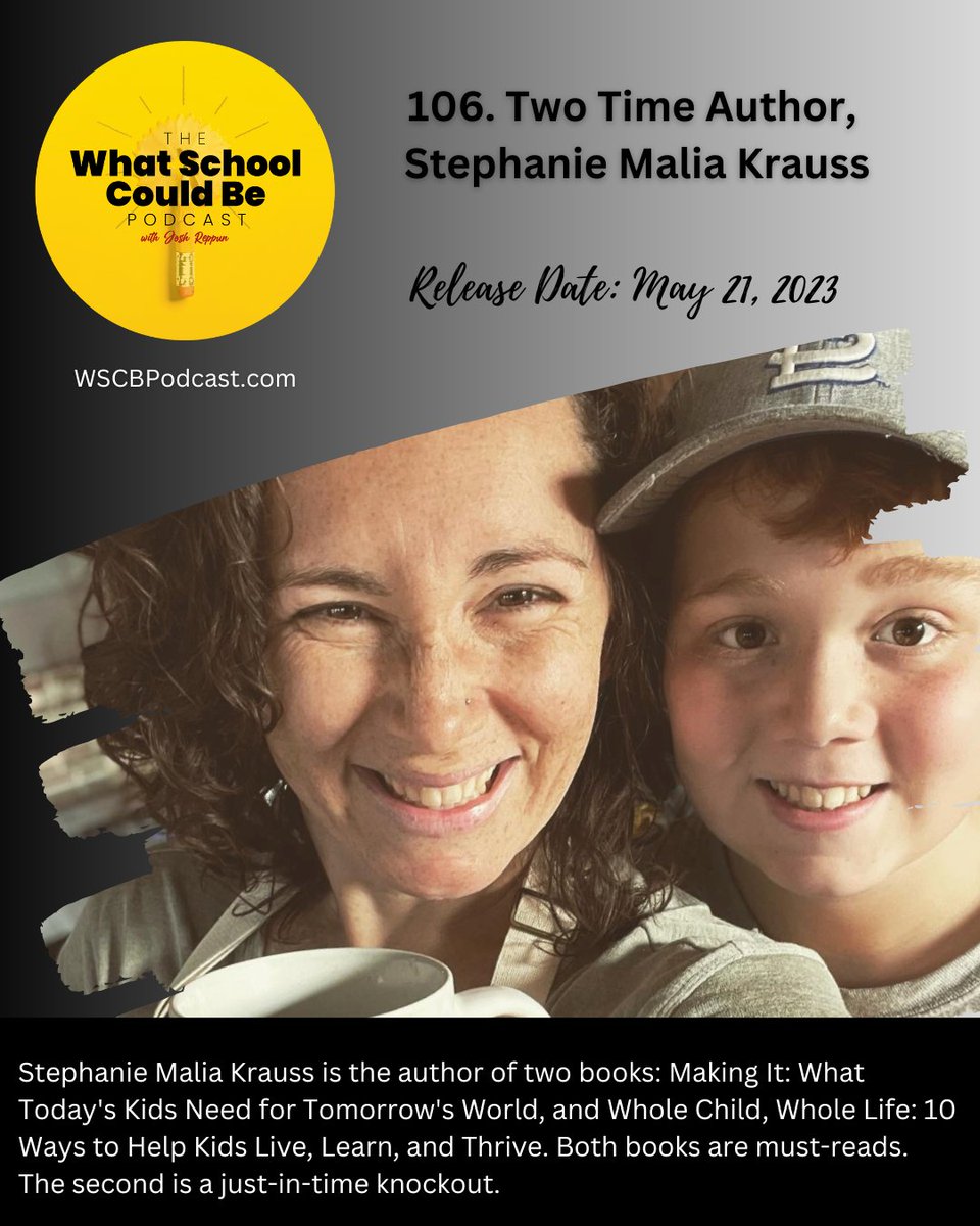 Stephanie Malia Krauss is the author of two books: "Making It: What Today's Kids Need for Tomorrow's World," and "Whole Child, Whole Life: 10 Ways to Help Kids Live, Learn, and Thrive." Both books are must-reads. The second is a just-in-time knockout. 
loom.ly/a6f1DaM