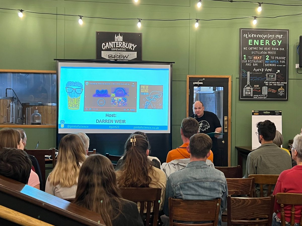 Uni of Kent Public Engagement (@kentscicomm) on Twitter photo 2nd sold out <a href="/UniKent/">University of Kent</a> <a href="/pintofscience/">Pint of Science UK</a> day <a href="/FoundryBrewPub/">Canterbury Brewers and Distiller at The Foundry</a> starting with MC Darren Weir at the helm. 3 great presentations on Our Society theme tonight #pint23 2nd sold out <a href="/UniKent/">University of Kent</a> <a href="/pintofscience/">Pint of Science UK</a> day <a href="/FoundryBrewPub/">Canterbury Brewers and Distiller at The Foundry</a> starting with MC Darren Weir at the helm. 3 great presentations on Our Society theme tonight #pint23