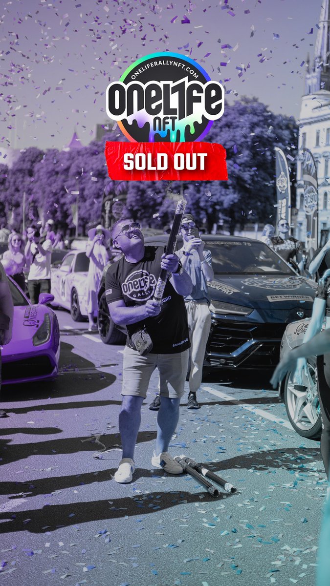 📢 Sold out in less than 1 hour! 🔥🔥

Congrats to all of you and welcome to the OneLife Rally Family! 🏎️🔥

This was Step 0, not even 1. Let the RACE begin!!! 🏁🏁🏁