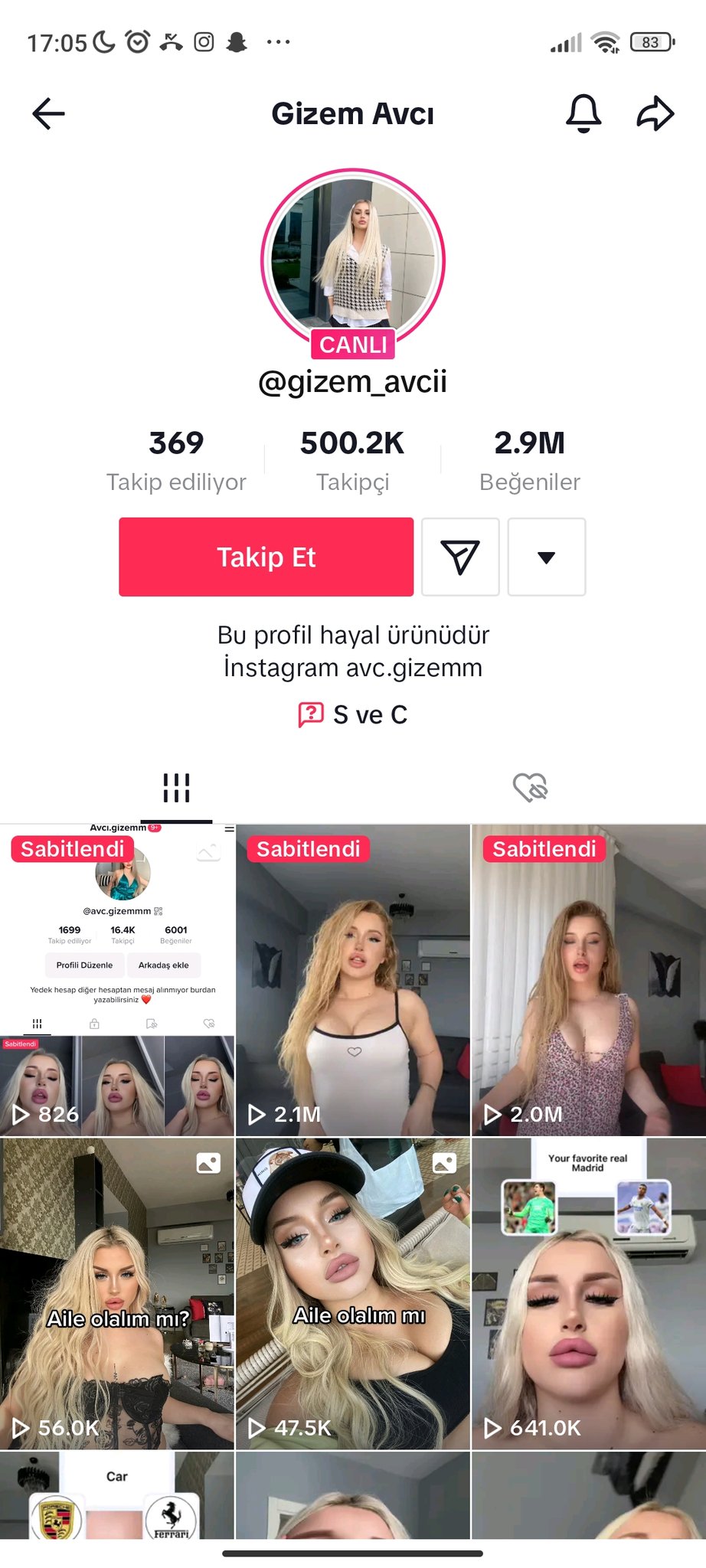 Tweet about Gizem Avcı going viral