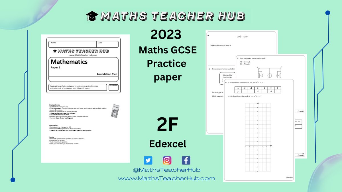 My practice paper 2F is now available!

Click the link to get your free copy :)

#GcseMaths #mathsteacher #maths #mathsgcse #mathshelp #practicepaper #predictedpaper 

mcusercontent.com/ddac034ed01a24…