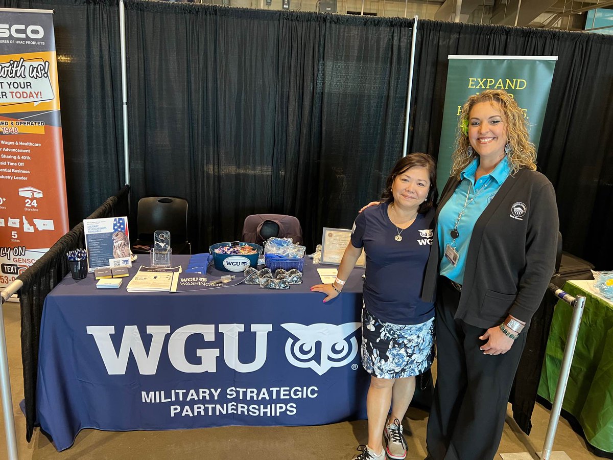 Thanks to Angela Condon for representing <a href="/wgu/">Western Governors U.</a> at today's <a href="/Seahawks/">Seattle Seahawks</a> Military Hiring and Resource Fair powered by <a href="/Boeing/">The Boeing Company</a>! This event is provided by <a href="/WDVA/">WA Veterans Affairs</a> and is dedicated to our local military community.

#military #jobfair #militaryappreciationmonth #salutetoservice