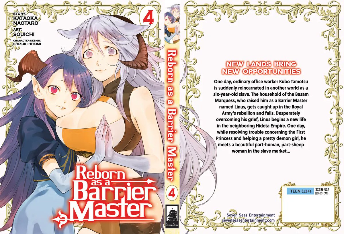 Seven Seas Entertainment on Twitter: "REBORN AS A BARRIER MASTER (MANGA
