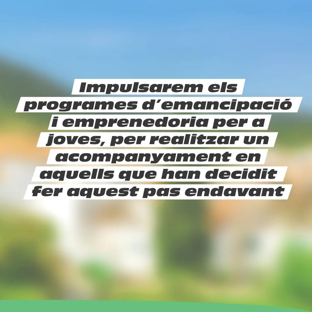 EntesaF's tweet image. Impulsarem els programes d’emancipació i emprenedoria per a joves, per realitzar un acompanyament en aquells que han decidit fer aquest pas endavant.

Viu Ferreries! Vota l'Entesa!

#ferreries 
#entesadeFerreries 
#ViuFerreriesamblEntesa 
#eleccionsmunicipals2023