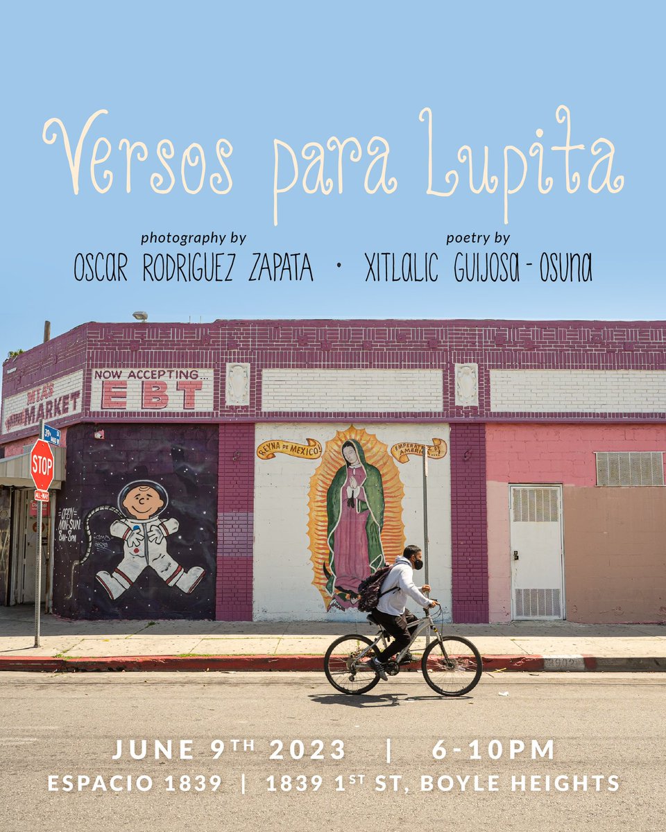 Super excited to announce that <a href="/xitlalic329/">Xitlalic</a> and I will be showcasing some of our work at Espacio 1839 in Boyle Heights!
I have been documenting murals of La Virgencita all over Los Angeles for more than 10 years and I’m finally able to display some of that work. 

Ahí nos vemos🌹