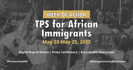 African communities cannot afford to wait years for protection. Join us this week for a TPS Week of Action focused on African TPS campaigns, including #TPS4Mali, #TPS4Nigeria, and more. #Protection4All #ImmigrationisaBlackIssue