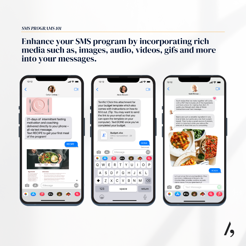 AuthoritiveCo's tweet photo. Who says SMS programs are one-dimensional?!

Within our platform you have endless ways to spruce up your messages, including images, videos, audio messages, gifs, and more. 💬