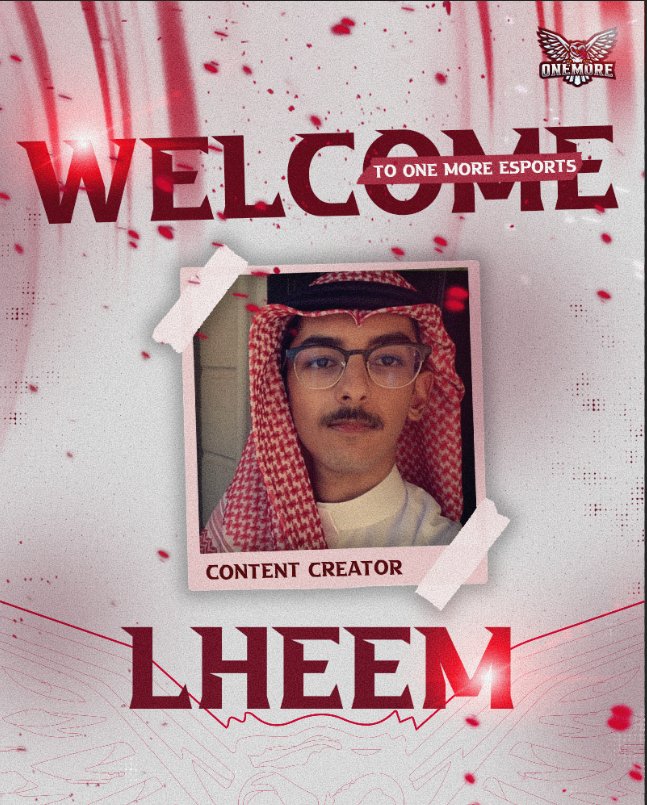 OneMore_esports's tweet photo. Landing from the KSA 🇸🇦 sky into the Owl's forest, 
We are thrilled to introduce @lHeem_ our new content creator! 💫 

Welcome lHeem to the team🦉

#1MUP🦉 https://t.co/TfOnTpGMN9