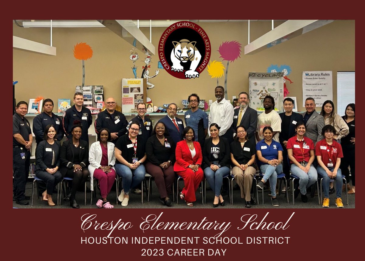 Really enjoyed talking to the 4th graders at
<a href="/HISD_Crespo/">Crespo Elementary</a> Fine Arts Magnet School about careers in #printing and #graphics last Friday! James and I from <a href="/HISDPrinting/">HISD Printing Services</a> had a fantastic time so I hope we can do more events like this in the future, they seemed to really enjoy it!