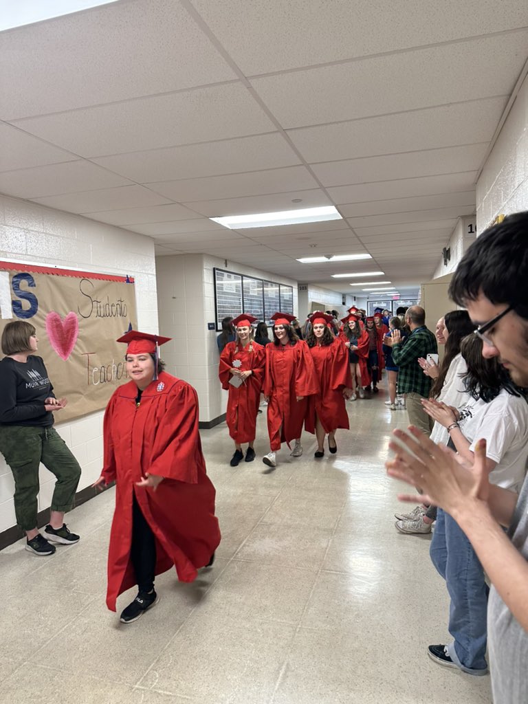 CHS seniors final walk through the halls of Conner! We are so proud of you and can’t wait to see all you accomplish 💙❤️💙❤️💙❤️💙❤️💙❤️