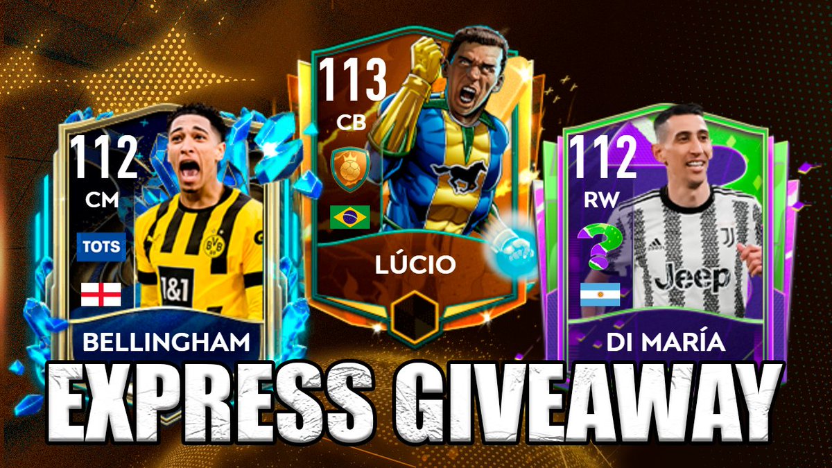 Express Giveaway thanks to @EAFIFAMOBILE .
Requirements:
· Follow <a href="/LuixenS/">Luixen</a> and @EAFIFAMOBILE 
· RT this Tweet

Winner will be announced in 24 hours.
