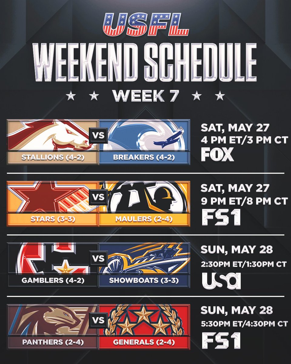 UFLonFOX's tweet image. We've got your weekend planned for you 😎 🏈