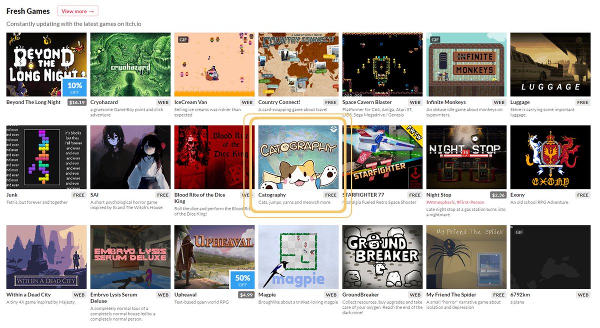 koalainabox_'s tweet image. We have made it into @itchio 's main page! 🙀
Tofu is going places ✨
#Catography #gamedev #games #indiedev #IndieGameDev #unity #madewithunity #cats #gameart #wholesome