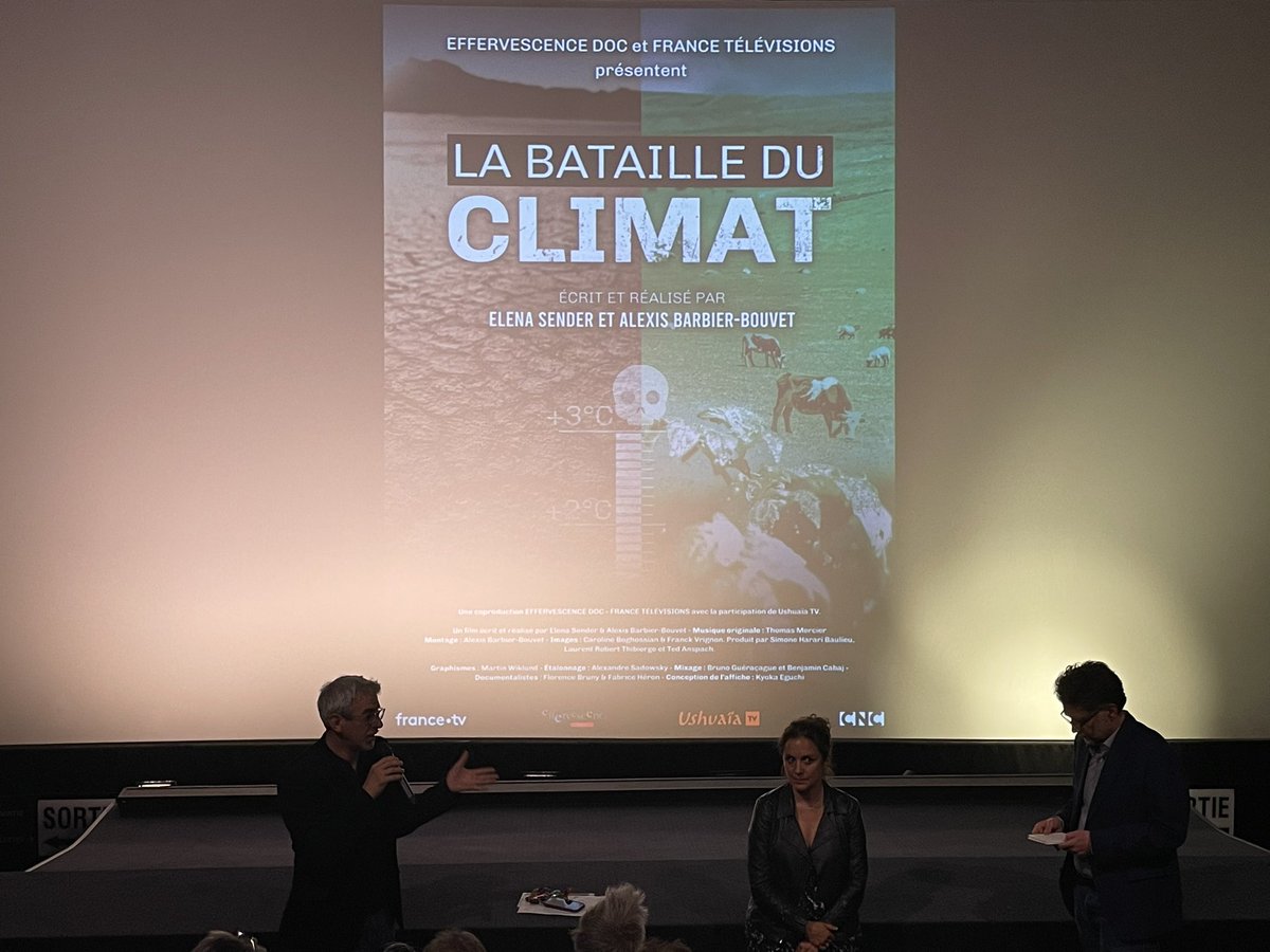 Le producteur de « la bataille du climat »   Laurent Robert Thibierge @Effervescence_P présente ce documentaire qui raconte les 50 ans d’histoire de la médiatisation du climat, et ouvre le colloque #scmedias @MajBastille