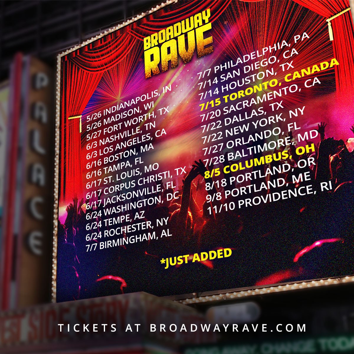 Kick off your three day weekend in style by getting theatrical with us at an upcoming Rave.

broadwayrave.com