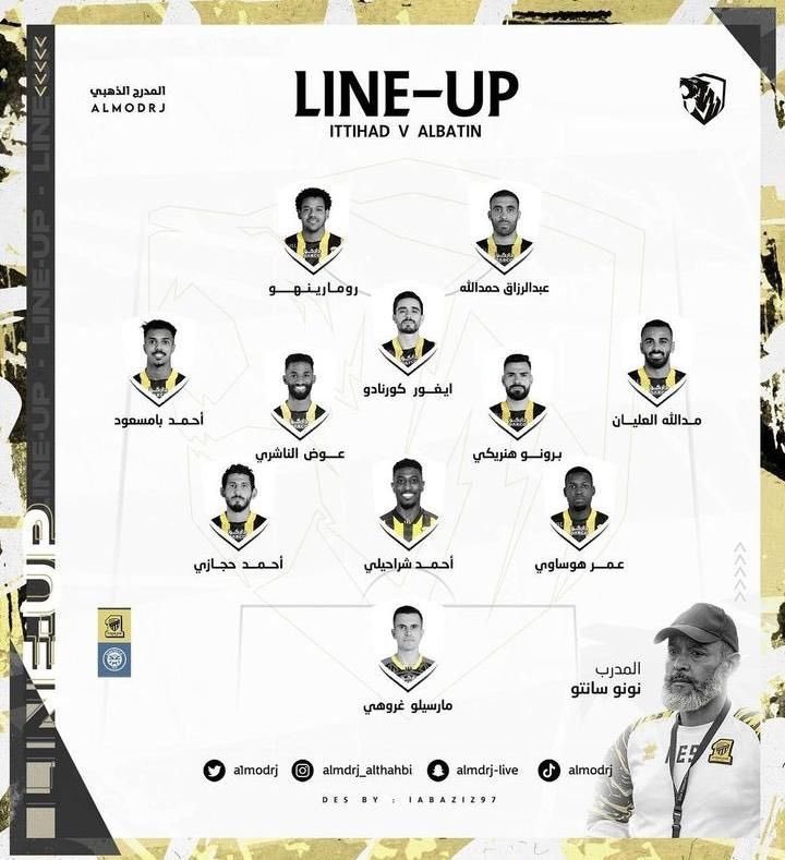 #الاتحاد_الباطن كل توفيق لك عميد🖤💛