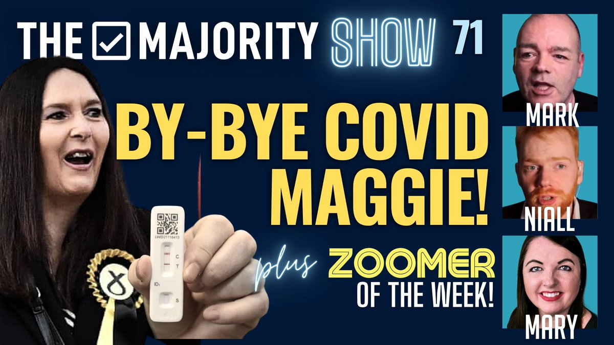 Join Mark, @NiallFraser8 & @MaryDevlin21, on Scotland's No.1 politics chat, talking about COVID Maggie, Humza's 'Summer of Independence', Bad, bad laws, and much more. Plus Zoomers! LIVE Weds 7PM. Link: youtube.com/watch?v=v8HfD4…