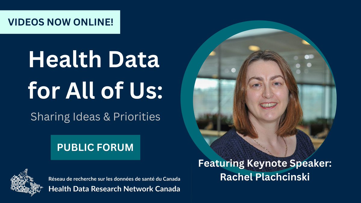 #ICYMI Rachel Plachcinski @Stroppybrunette is an Oxford-based researcher specializing in parent, patient & public involvement in #HealthCare. Her #HealthDataForAllOfUs keynote, Public Involvement & Engagement in Data Intensive Research, is now online!
➡️ youtu.be/C4AK9AuwMwgl