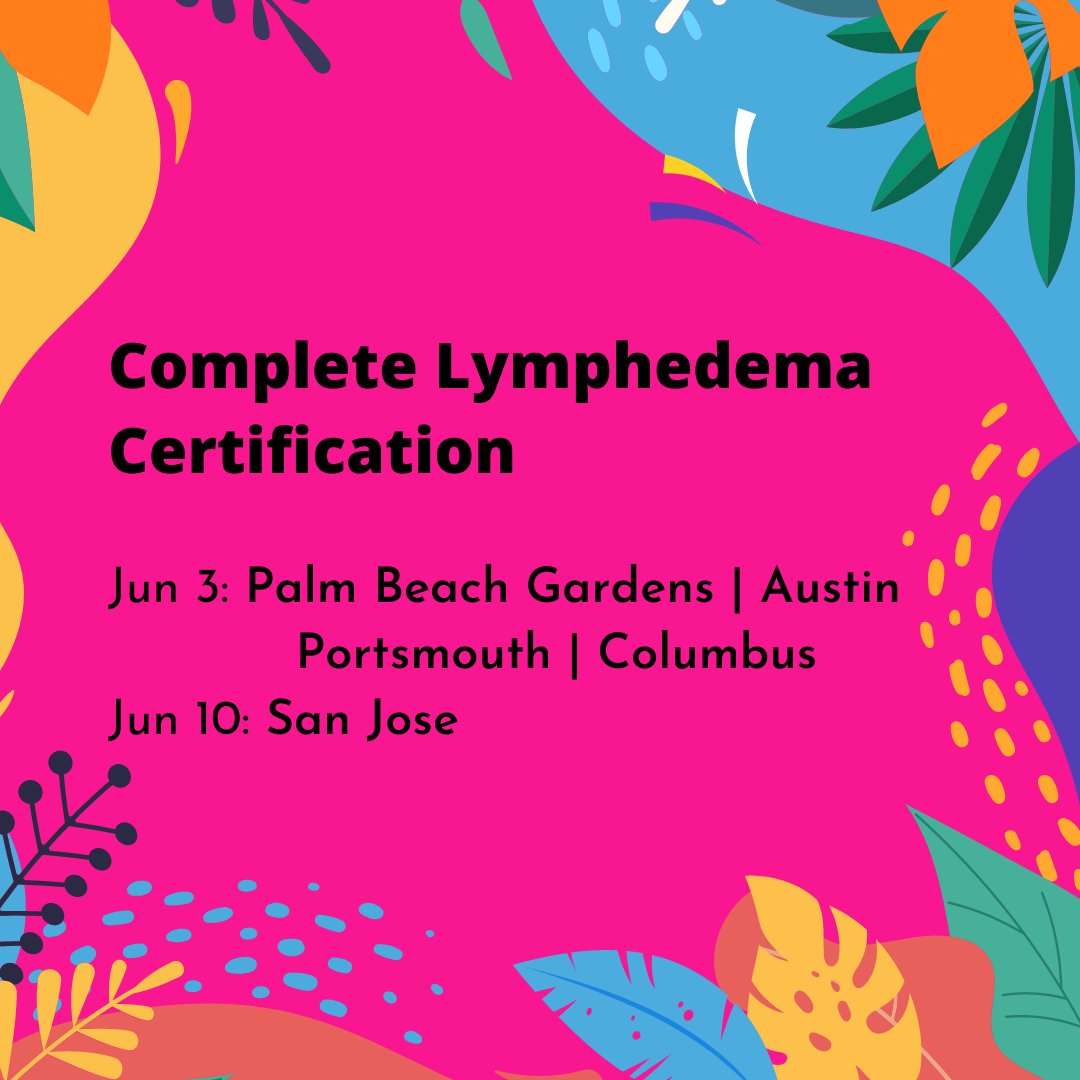 ACOLSFlorida's tweet photo. June is just around the corner! Register for a course today!
https://t.co/r44zFmB3MY 1-772-589-3355
.
#acols #academyoflymphaticstudies #completelymphedemacertification #manuallymphdrainage #mld #lymphatics #vodder #voddertechnique #voddermethod #lymphedema #lymph https://t.co/o9nLtNECQi