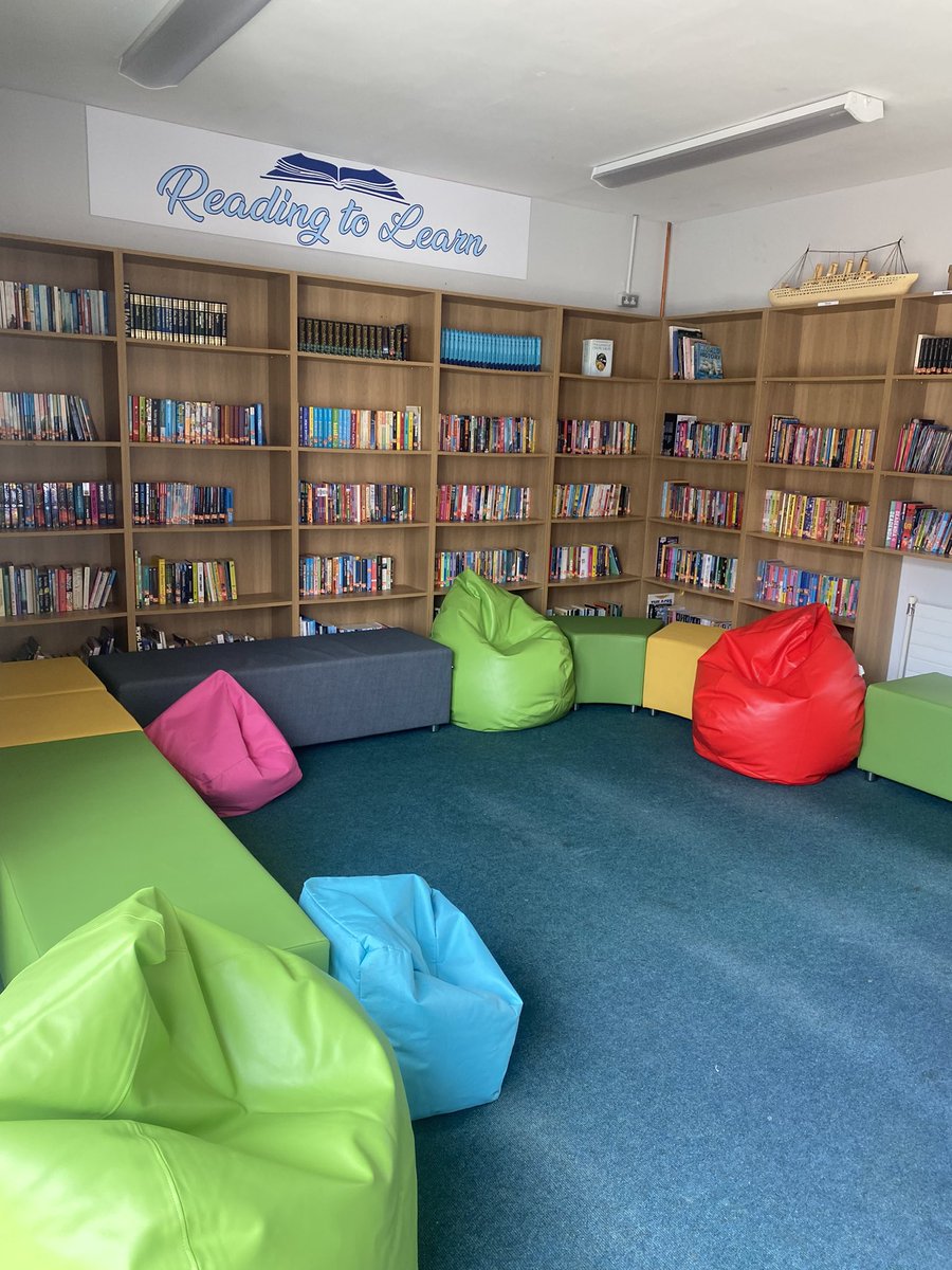 FingalCC's tweet photo. Reading is one of the most marvellous adventures that anyone can have and we love this new space where these adventures can begin for all our students. We were so proud to officially open our new library today with our reading friends from 3rd class at Swords ETNS. https://t.co/8ycJR0h1Y1