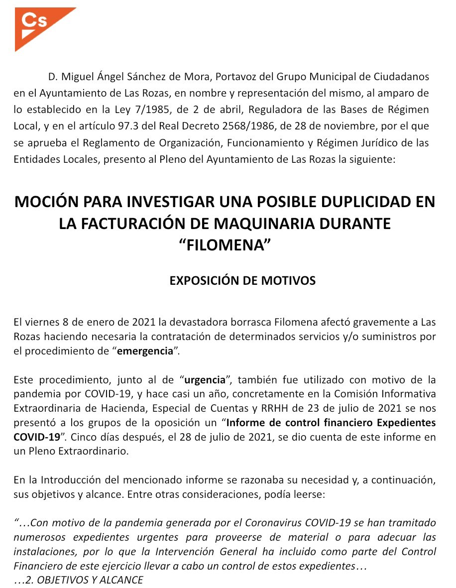 ¿Vas a seguir votando al mismo partido que ha descubierto máquinas que quitan la nieve en dos municipios a la vez el mismo día a la misma hora?
🔶Cs presentó una moción para que se investigara, PP nunca lo hizo!
HAY OTRA FORMA DE GOBERNAR LAS ROZAS
#NoTeConformes
VOTA <a href="/CsLasRozas/">Ciudadanos Las Rozas</a>