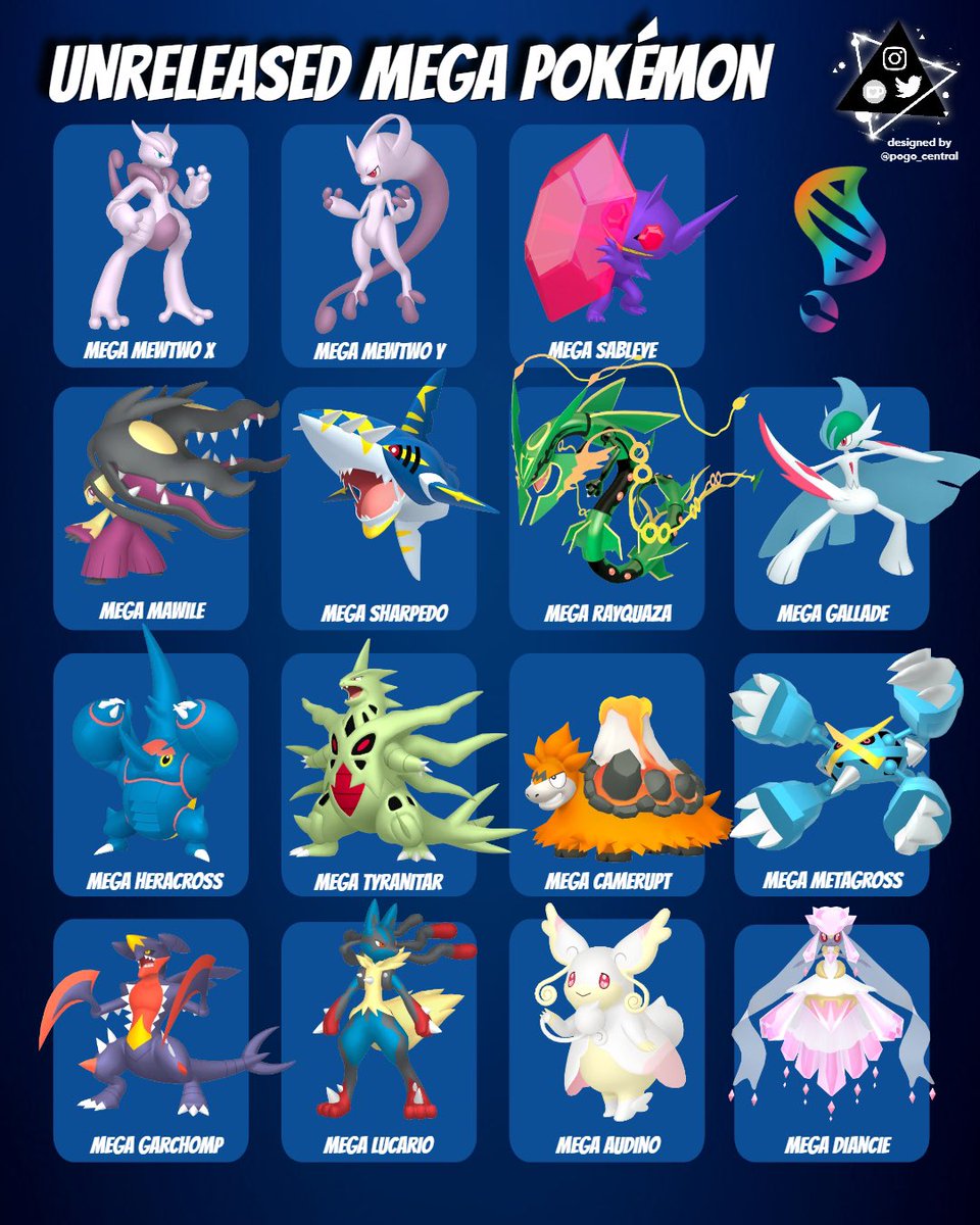 ✨ Unreleased Mega Pokémon ✨

Pokémon GO leaving the best til last! I have a sneaky feeling some of these will release over GO Fest 👀