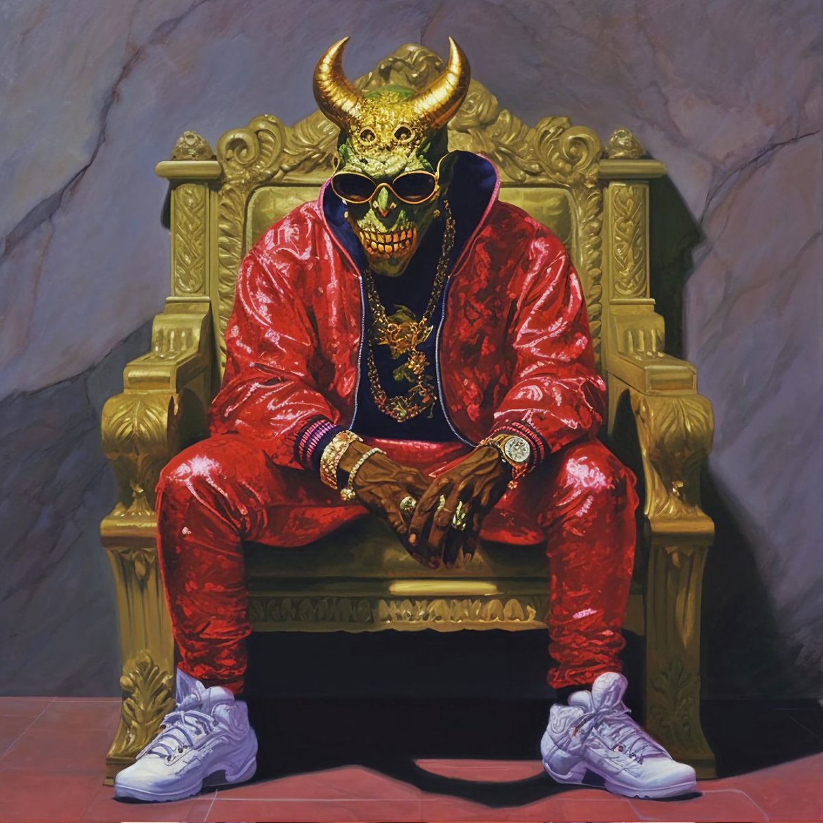 New-Unreleased 👹

'Gold Demon Boss'
#AIArtwork #NFTs