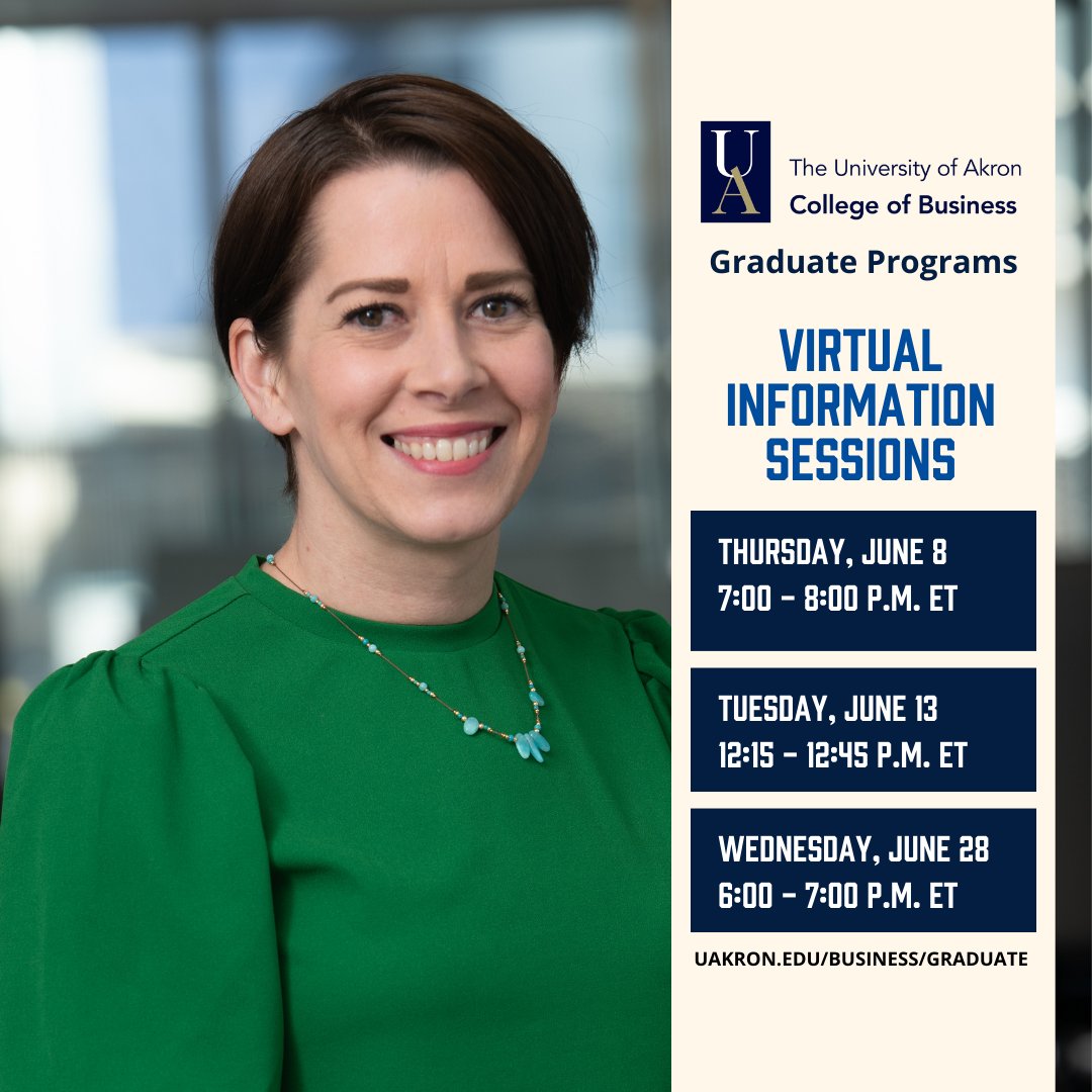Pursue a graduate degree — your key to career advancement 🔑

With our flexible, affordable, nationally ranked, and accredited programs, you will have the opportunity to #ExperienceBusiness at a higher level 🦘💼

Attend an upcoming virtual info session 🔗 bit.ly/graduate-info-…