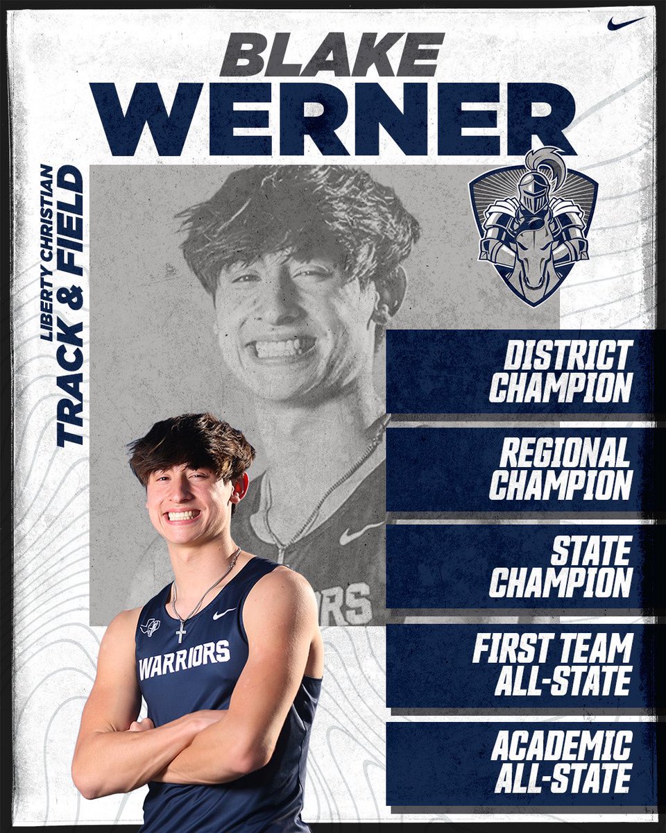 👟 Congrats, Blake!!!
✔️ District Champion
✔️ Regional Champion
✔️ State Champion
✔️ First Team All-State
✔️ Academic All-State
#FORHIM