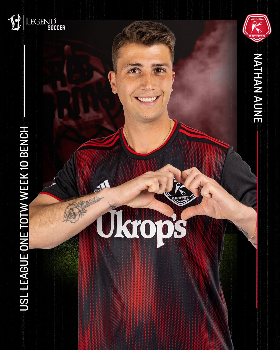 .<a href="/Nathan_Aune/">Nathan Aune</a> joins João in the league's weekly honors with an appearance on the Week 10 Team of the Week bench!

Nathan's performance is presented by <a href="/legendsoccerco/">LEGEND</a>!  

#UpTheRoos🦘