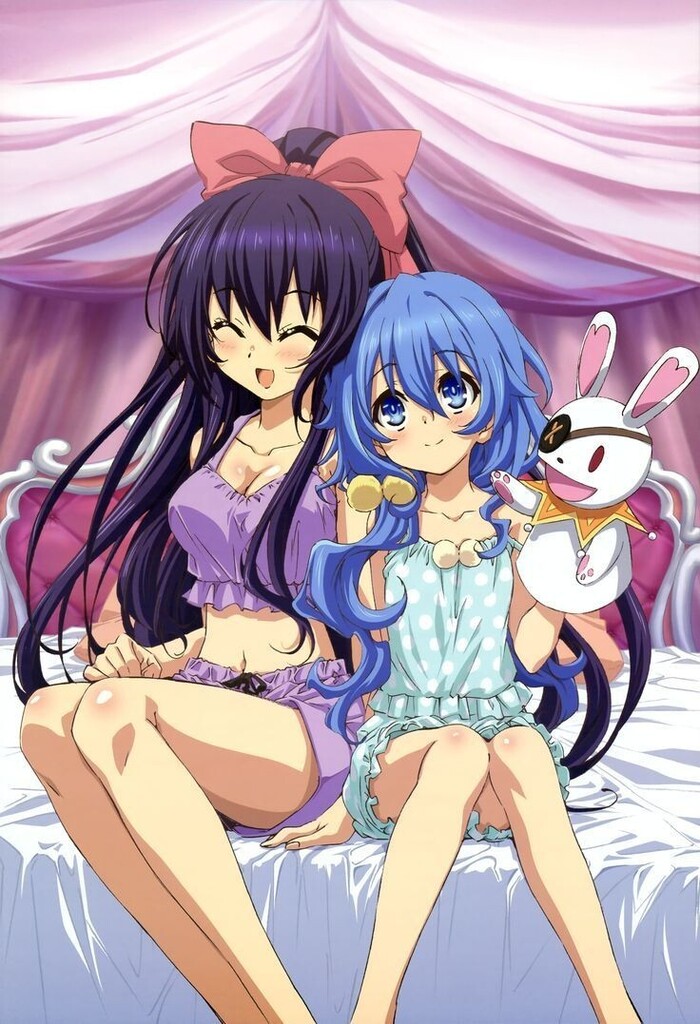 Tohka and Yoshino in pajamas via /r/datealive ift.tt/c5wNC14