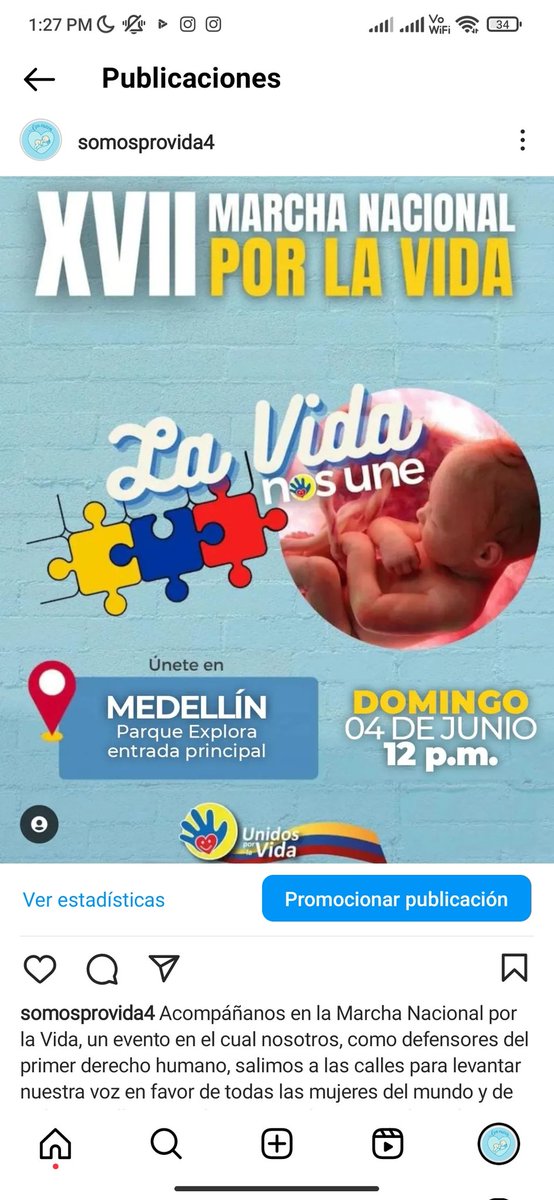 somosprovida5's tweet photo. @chartrehouse Todos juntos a Medellín, guarden y compartan. Marcha nacional por la vida. https://t.co/PkKDzPCPEU