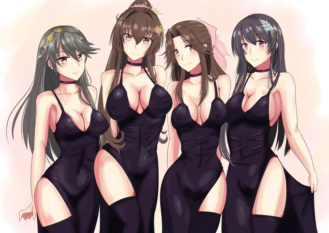 2020年は黒ドレスばっか描いてた時期で、ようやく反応いただけるようになったころだったかな  1枚目が初の3桁いいねだったような(うろ覚え) この辺はリベンジしたい(ドレス本は出したい)