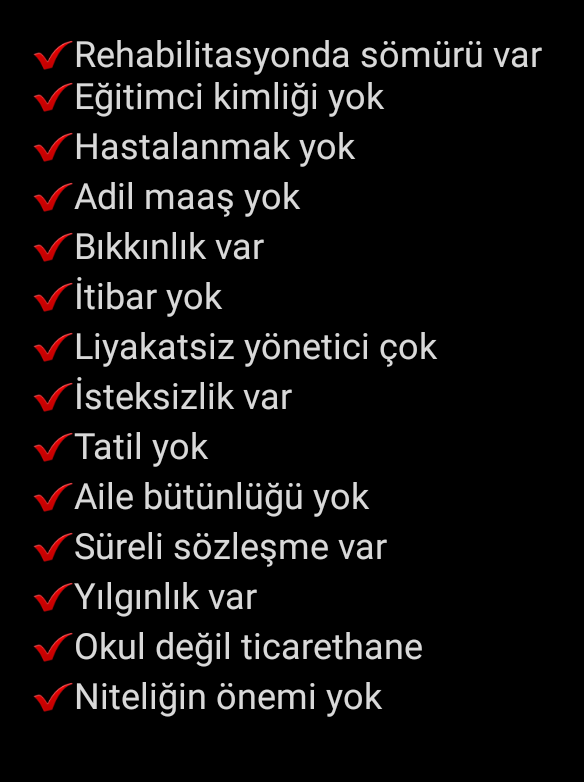 Derdi #SEÇİM olan Sn devlet erkanı biraz da derdi #GEÇİM olan 'Rehabilitasyon Öğretmenleri'ni konuşalım mı? @tcbestepe @RTErdogan @Hayati_Yazici @erkankandemir @ahmetay @tcmeb @tcookgm @prof_mahmutozer @omer_ozyilmaz @emrullahisler @CemalDemirtas75 @mfatihugurlu @ihsanaktas 👇👇