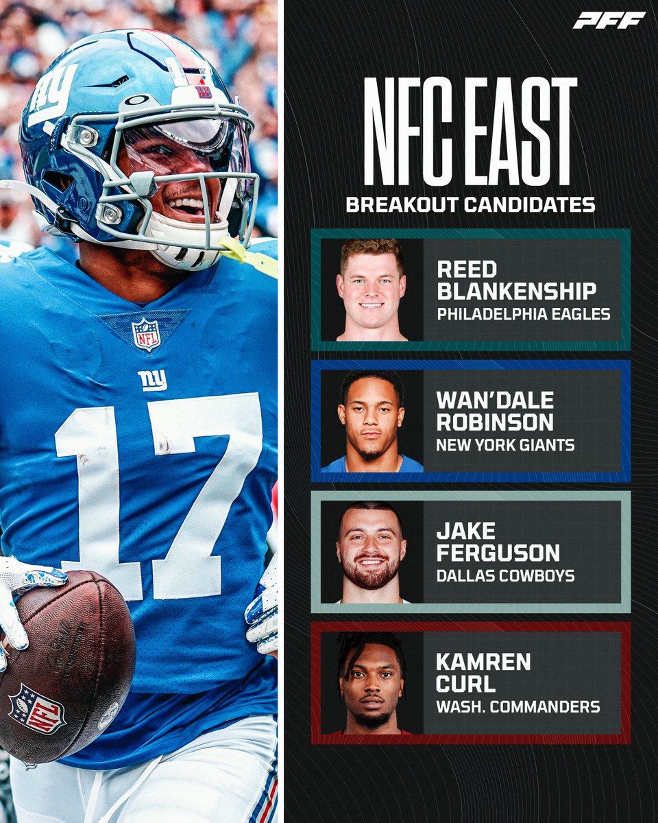 Who is breaking out in the NFC East? (presented by @meetfabric)