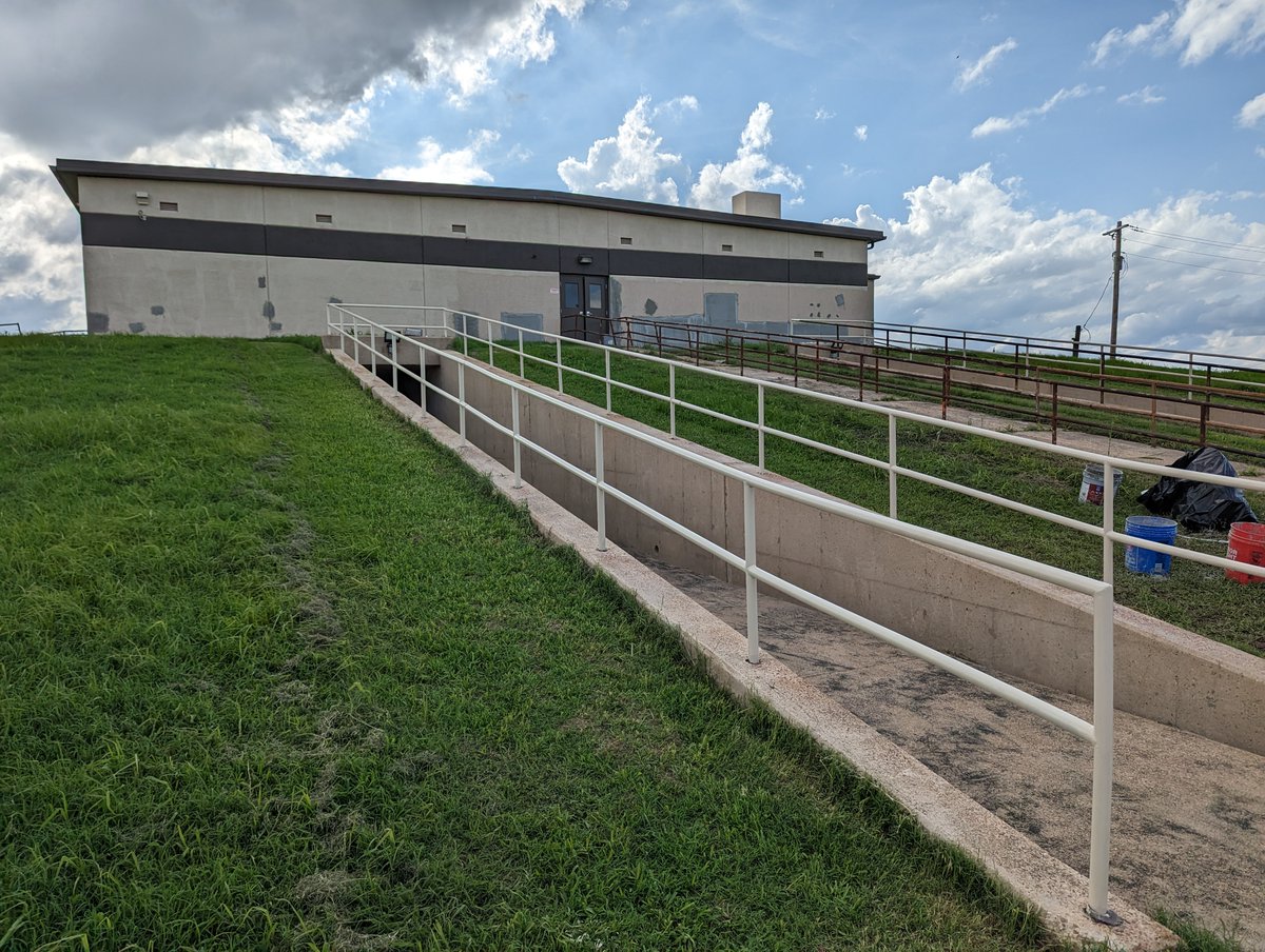 Thanks to a grant from the state of #arkansas, we have been working on the restoration of Building 1225, aka the Alert Shack or #Molehole. 
#history #museum #thisplacematters #preservation #coldwarhistory #historicpreservation #peoplesavingplaces #airforce #stucco #coldwar