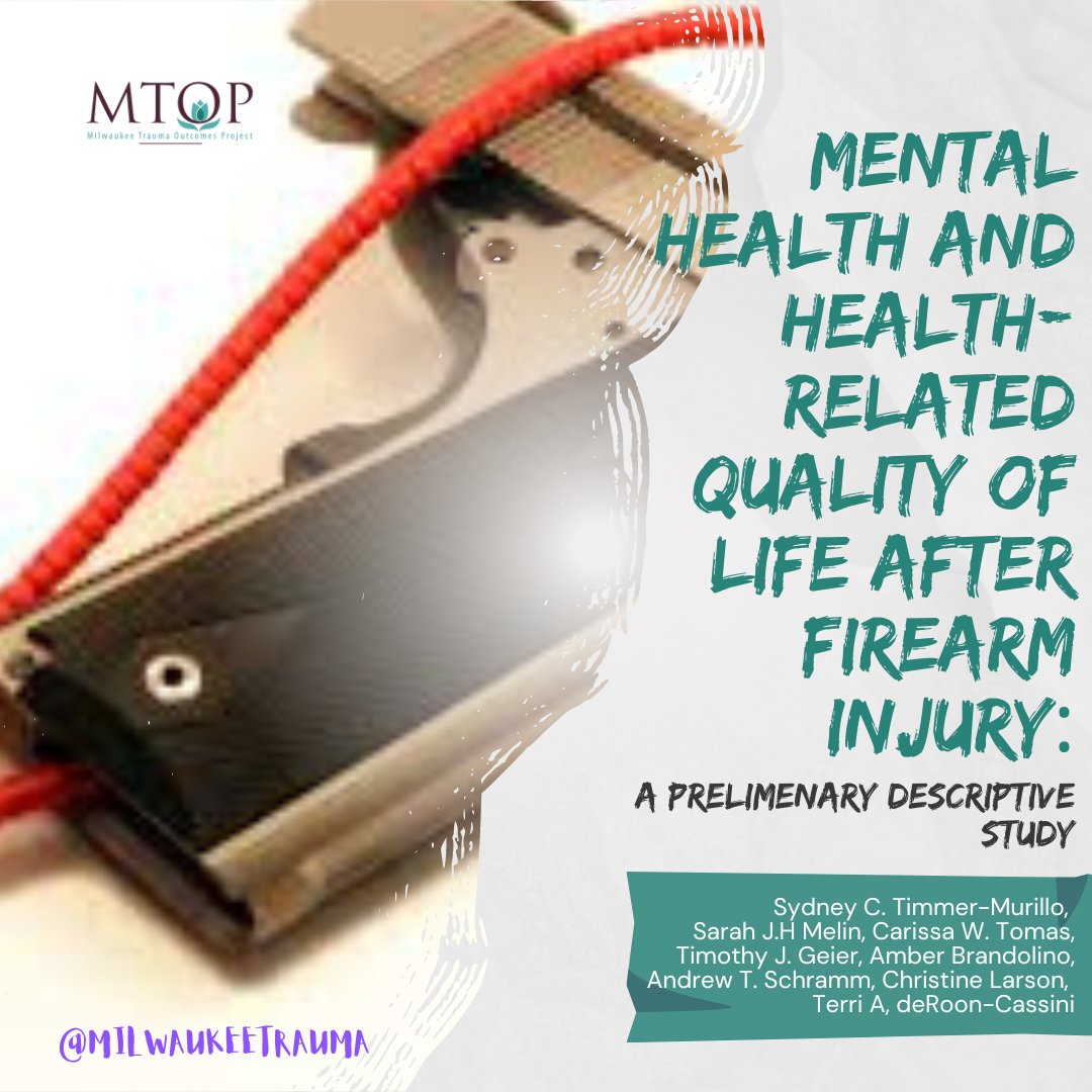 Firearm injury is a public health crisis in the United States. Our team explores the #mentalhealth and health related #qualityoflife after #firearminjury 
Read more here: acpjournals.org/doi/10.7326/M2…