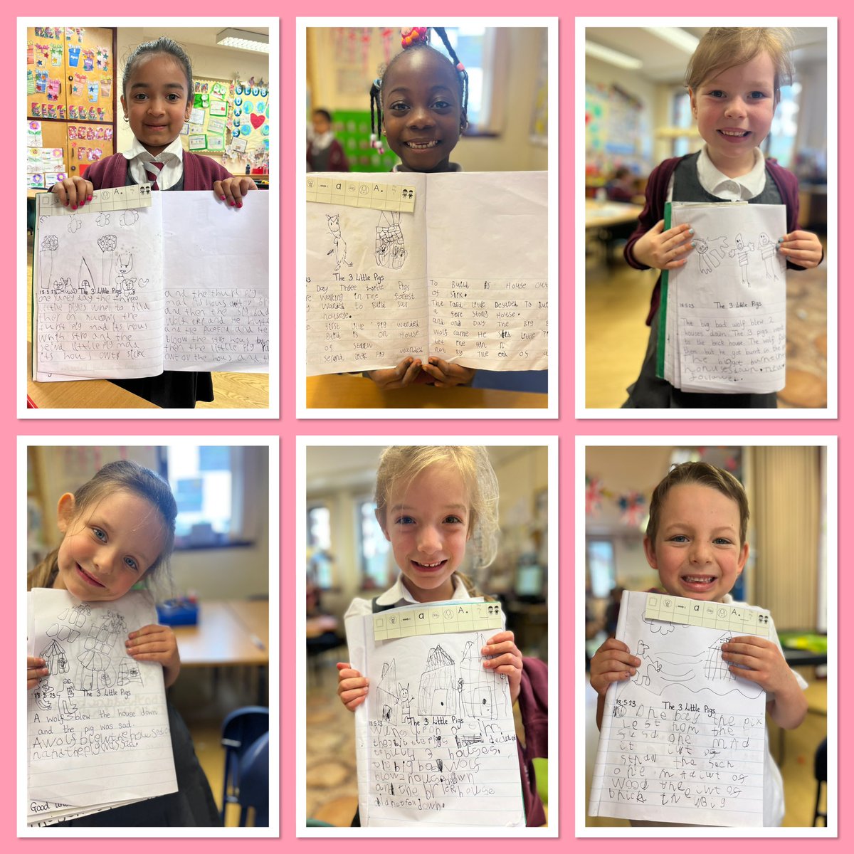 We worked very hard in writing to meet our writing targets and re-tell the story of The Three Little Pigs! 🙌 ✍️  @MrsCFraterCPS