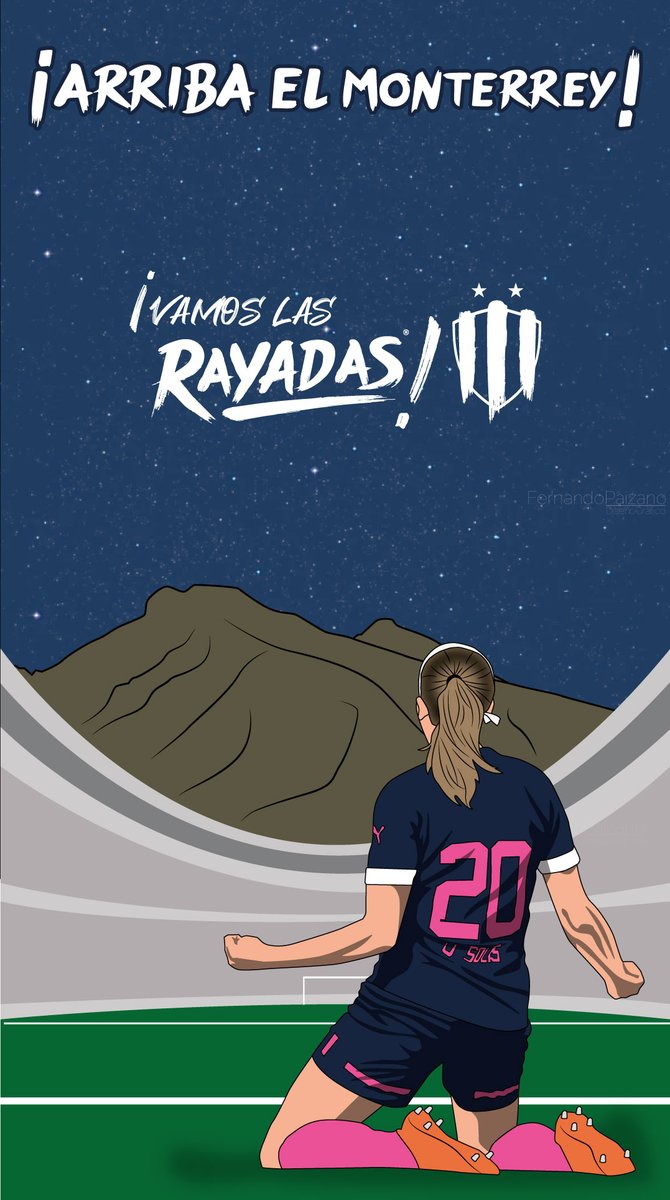 La ilustración del triunfo de <a href="/Rayadas/">Rayadas</a>  🔝 y que mejor postal con <a href="/danielasoliss20/">Daniela Solis</a>, una pal tuita una pal fondo del cel. #ArribaElMonterrey 🤠