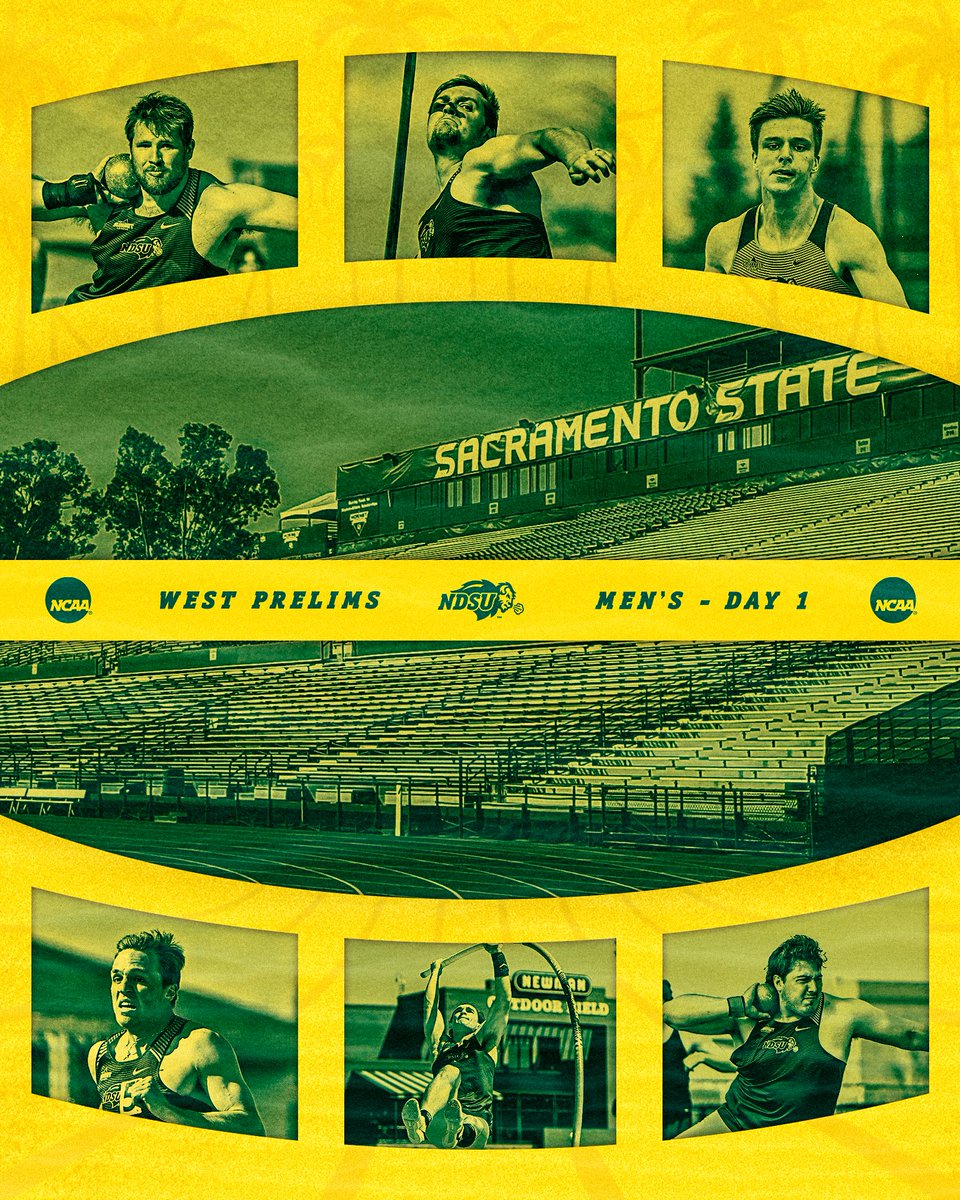 NDSUTrackField's tweet photo. 𝐍𝐂𝐀𝐀 𝐖𝐞𝐬𝐭 𝐏𝐫𝐞𝐥𝐢𝐦𝐢𝐧𝐚𝐫𝐲 𝐑𝐨𝐮𝐧𝐝𝐬

📍 Sacramento, Calif.
Preview: https://t.co/kFR44Z77jK
Live Results: https://t.co/Q8Oo9GRe8Z
ESPN+ (running events): https://t.co/M1fA0m5jho https://t.co/lDd8sKrI8q