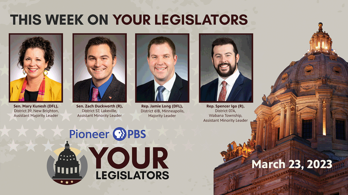 YourLegislators's tweet photo. The season finale of #YourLegislators will be recorded live at 3 p.m. and viewable on the Your Legislators' Facebook and YouTube outlets. The guests are  Sen. Mary Kunesh-DFL, Sen. Zach Duckworth-R, Rep.  Jamie Long-DFL, and Rep. Spencer Igo-R. 
#politics #mnleg #minnesota #live https://t.co/vh2ygqJ0qb