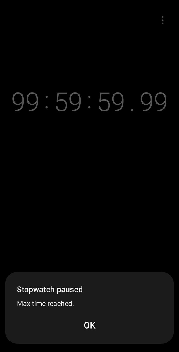 Lol (my stopwatch ran in the background for a while) 😃😃