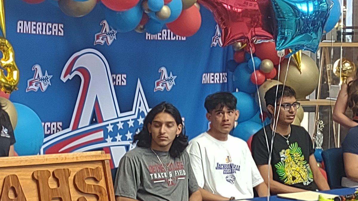 Congratulations to Fabian Talavera signing with Bethel College to continue his track career and Jacob Martinez signing with Jacksonville College to continue his track and XC career. Super Proud. #blazernation #ahstrack <a href="/Coachmats3/">Kenta Matsuda</a> <a href="/Kenlucero_AHS/">Ken Lucero</a>