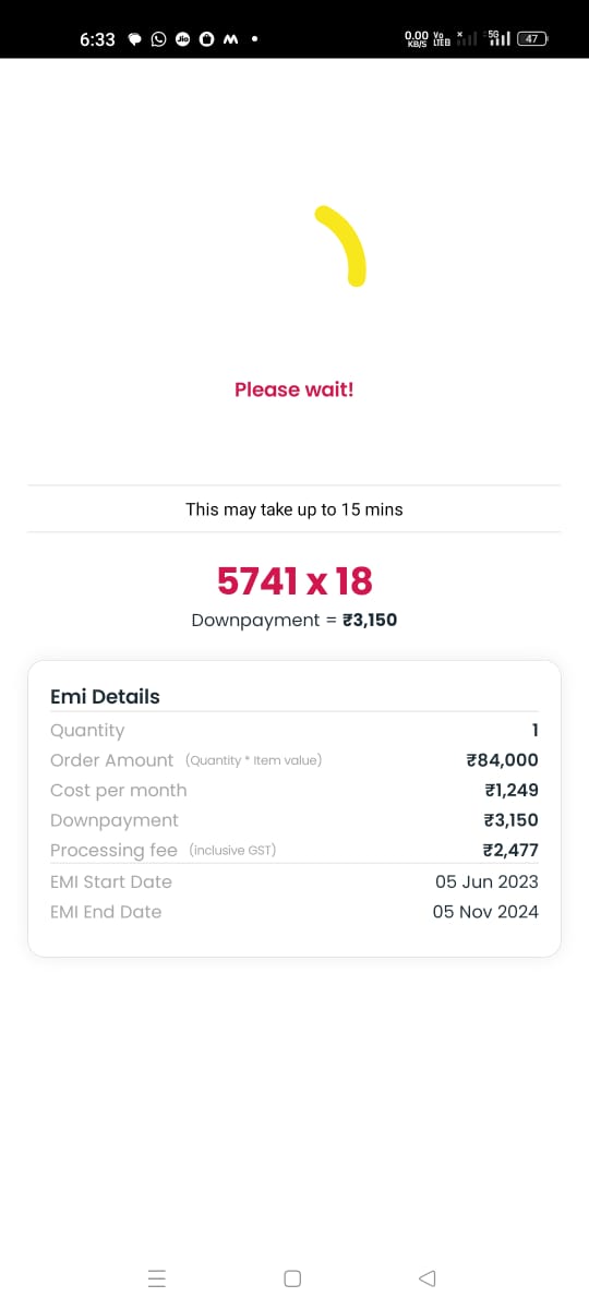 MacBook Air Ki payment Kiya successful payment hone ki bad Product stock nehi he bolta he Dusra Prduct Deh tahe Us ka price rs 55999. Mene payment ki ya 89963 Abe Tak Refund nehi kiya Mera Problem solve nehi hoga ek be EMI nehi dunga <a href="/PaytailIndia/">Paytail | Save on Each #Payment</a>  <a href="/PaytailIndia/">Paytail | Save on Each #Payment</a> <a href="/jagograhakjago/">Consumer Affairs</a>